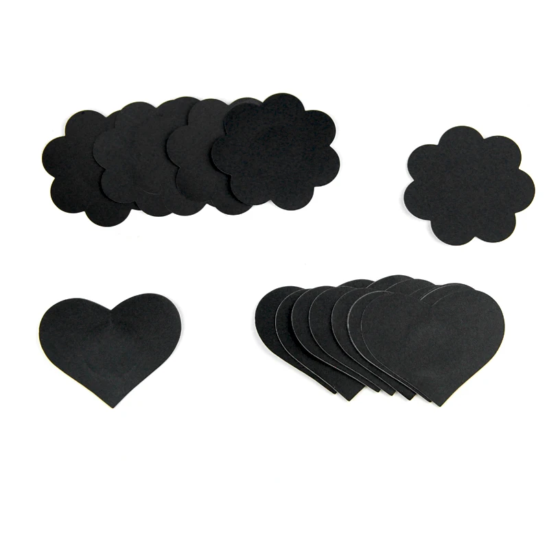 

Satin Fabric Heart-Shaped Petal-Shaped Cross-Shaped Chest Patch Sexy Female Invisible Nipple Cover