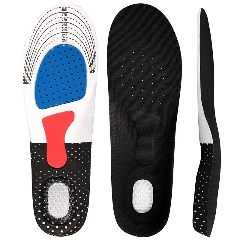 

Silicone Sport Running Gel breathable honeycomb insole, Black
