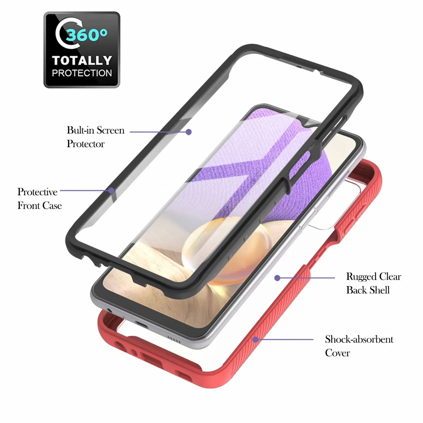 

Transparent Luxury Cover For Samsung S21 FE plus S20 S10 Lite Phone Back Cover For S10E Note 20 10 Lite J3 2018 J4 Bumper, 3 colors