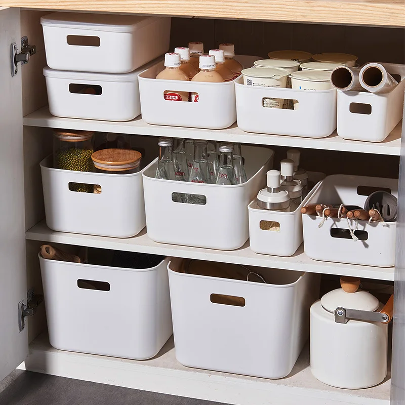 

Crate Storage Box Plastic Folding Basket Home Office Storage Supplies Cosmetic Container Desktop Organizer Boxes, Customized