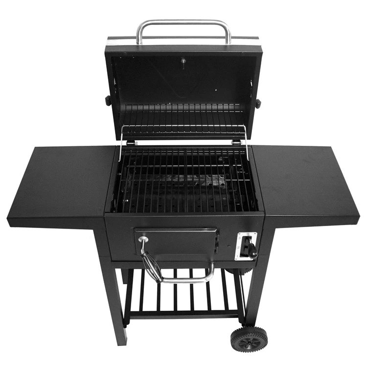 Outdoor Trolley Barbecue Charcoal Bbq Grills Portable Charcoal Bbq