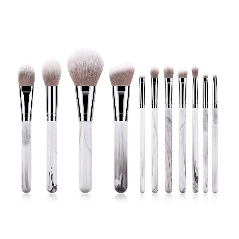 

11pcs makeup brushes set high-end landscape pastoral powder painting new makeup tools, Customized color accepted