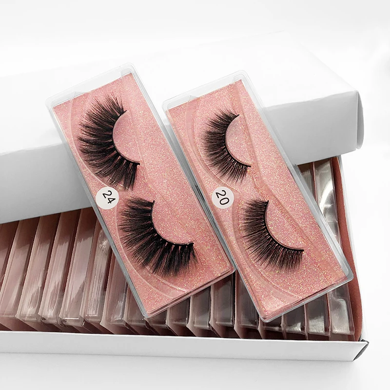 

#20-29 wholesale 3d mink eyelashes 30 pairs 50 pairs 100 pairs natural false eye lashes fluffy faux 3d lashes