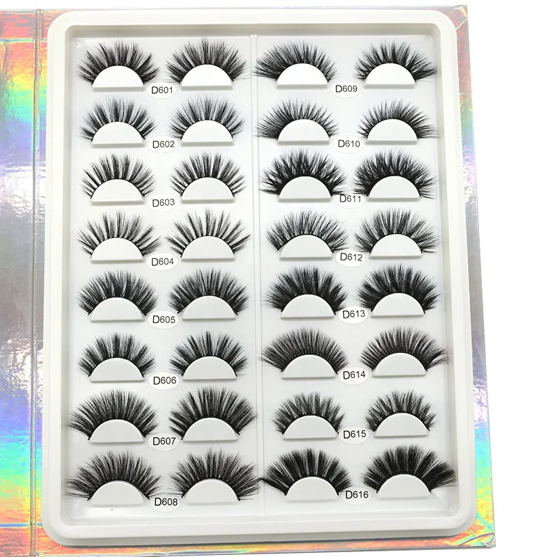 100% Handmade 3D Strip Faux Mink Lashes,Thick Faux Eyelashes