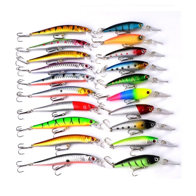 

High quintity Isca Pesca Segmented Jointed Hard Plastic Fishing Lure kit, Multi colors