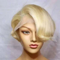 

Highknight 13*6 613 Color Pixie Lace Wig Pixie Cut Human Hair Lace Wigs For Black Women