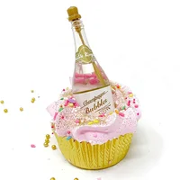 

Birthday Cup cake Bath Bomb with Champagne Bubble Gift Party Favors Cupcake Bath Bombs for Christmas