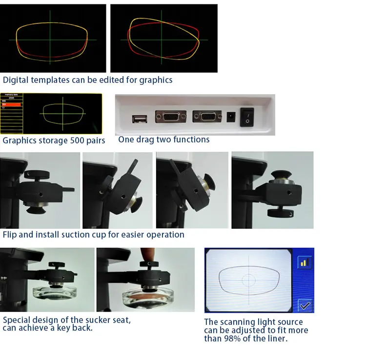 High quality optical auto lens edger machine