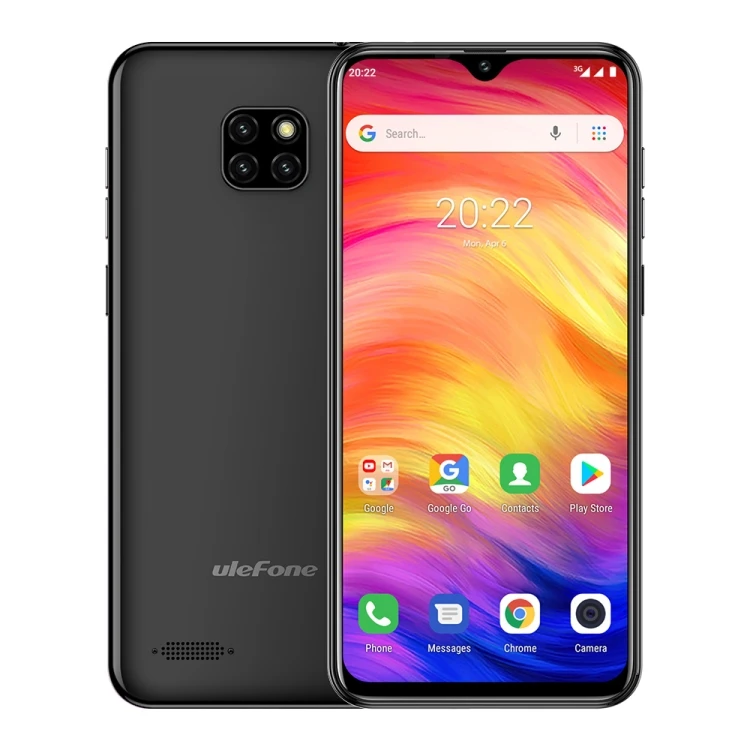 

Wholesale Ulefone Note 7 Smartphone 6.1 inch 1GB RAM 16GB ROM MT6580A Quad Core 3500mAh Face ID Three Rear Cameras Android GO