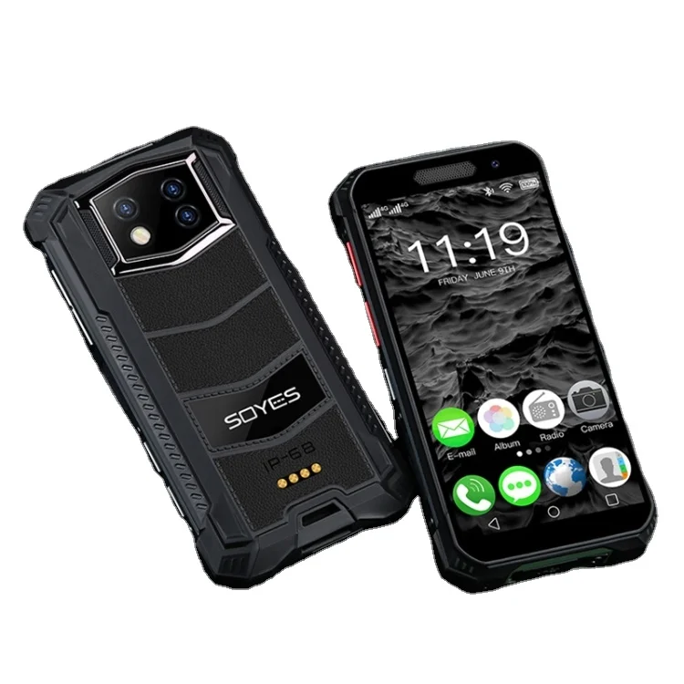 

Mini Waterproof SOYES S10 Max Rugged Smartphone 3.5 Inch NFC 4G Walkie Talkie Android 10 Dual SIM Fingerprint Mobile Phone