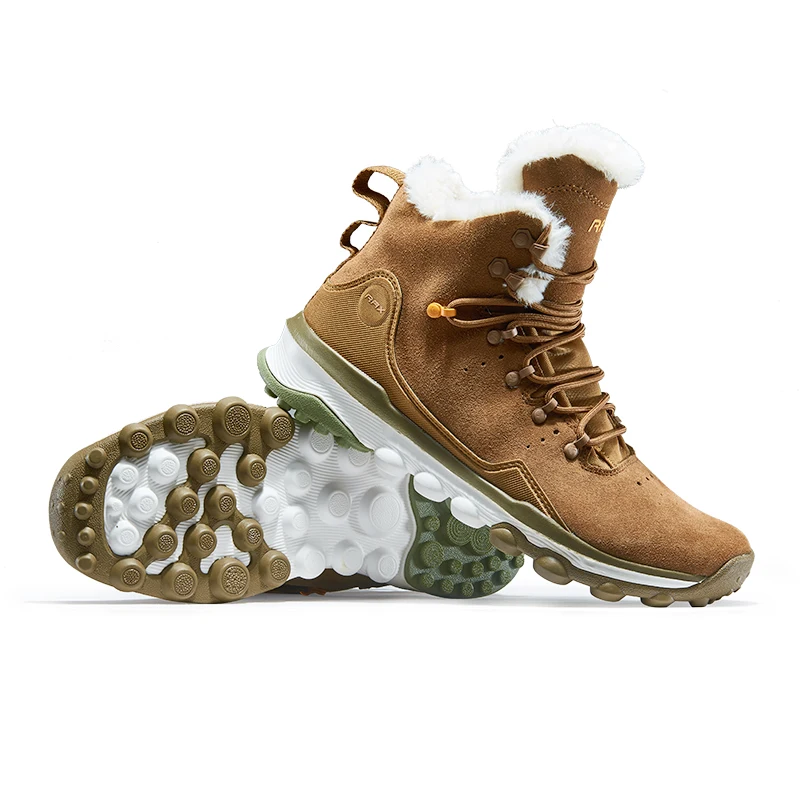 
RAX Men Hiking Shoes Snow Boots Backpacking Antiskid Winter Warm Boots Outdoor Walking Shoes 