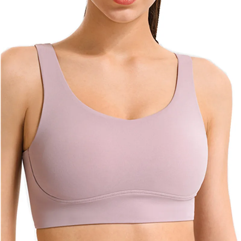 

2021 new sports underwear female high-intensity running fitness vest hollow cross beautiful back yoga bra, Black, nude, pink, green and customized