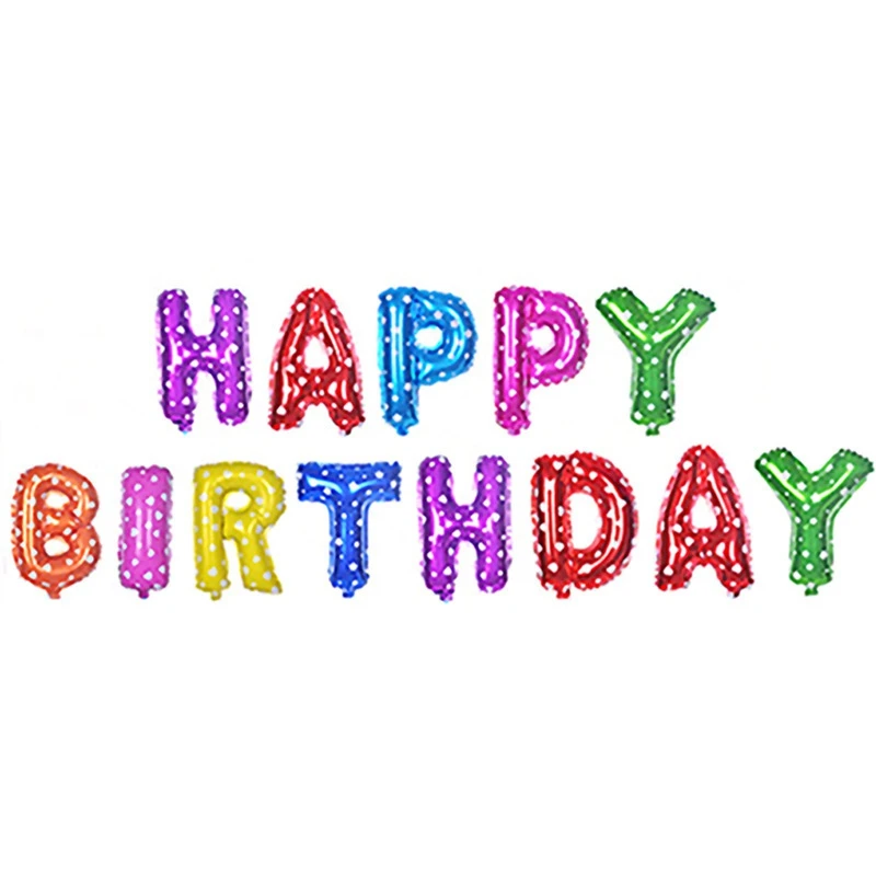 

Free shipping Happy Birthday Balloon Letter Aluminum Film Balloon Party Supplies Wedding Set Balloon, The same as ours or customized