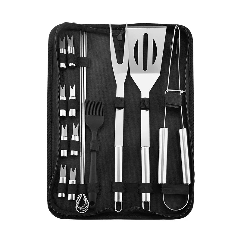 

Wholesale BBQ Tool Set Stainless Steel Barbecue Grilling Utensils Grill Tool Set