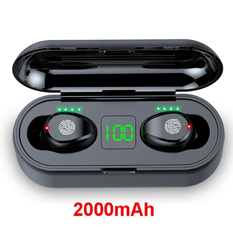 True Wireless Earbuds TWS Bluetooth 5.0 in ear Earphone Stereo Headset Noise Cancelling Sport Wireless Headphones