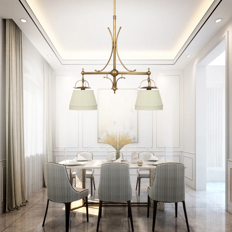 brass dining room pendant light