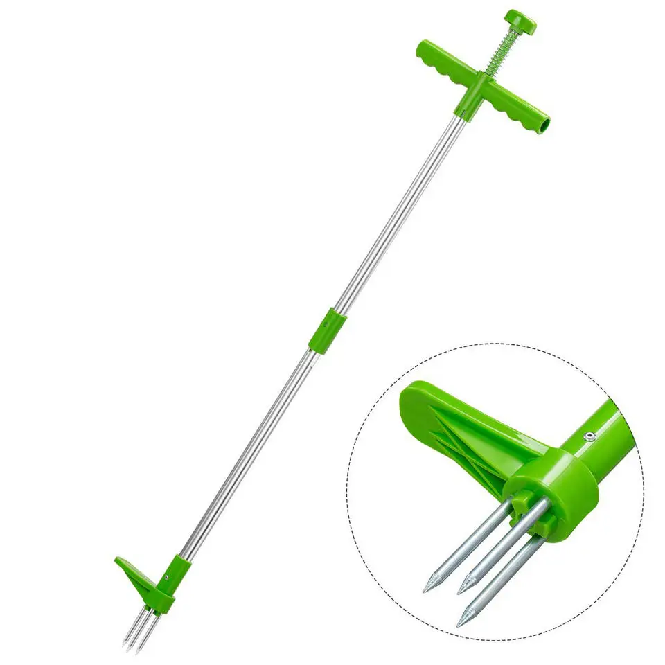 

Hot Sale Garden Weed Tool Twister Stand Up Root Removal Tool Garden Weeding tool 3 Claws Hand Weeder Standing
