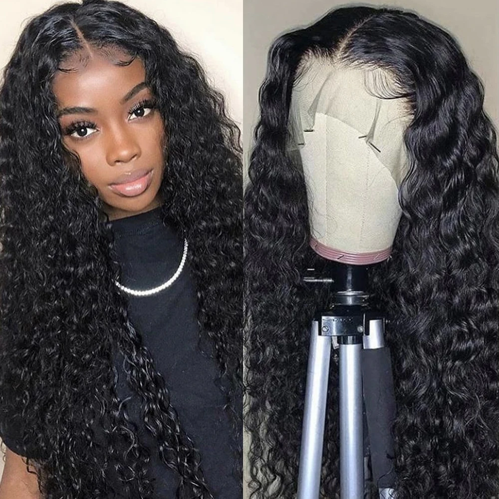 

Unprocessed raw remy natural curly human hair extension vendor 13x6 360 hd lace frontal full lace wigs with baby hair