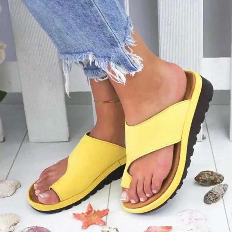 

Summer Fashion Women's Wedges Platform Flat Slippers Beach Mules Ladies Slides Sandals, As pics