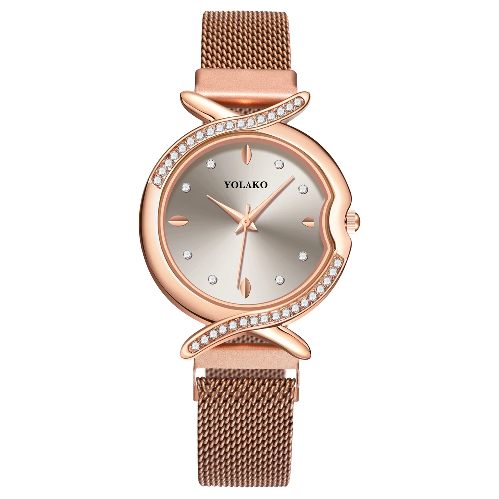 

Magnet buckle ladies diamond display quartz watch in stock, As picture