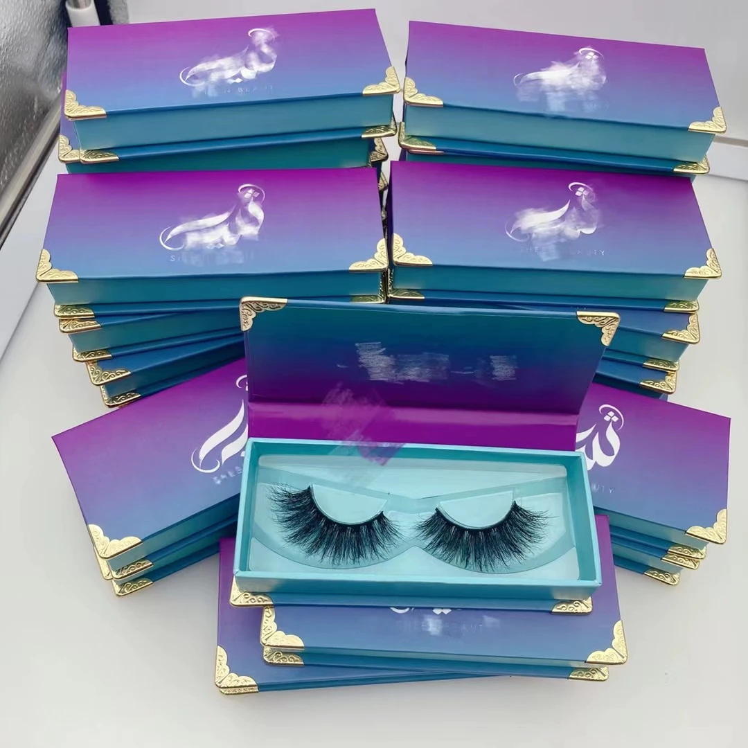 

Super Fluffy 25MM 3D Mink Eyelash Custom Logo Eyelash Case Extra Dramatic Long Thick Curl Mink Eyelashes