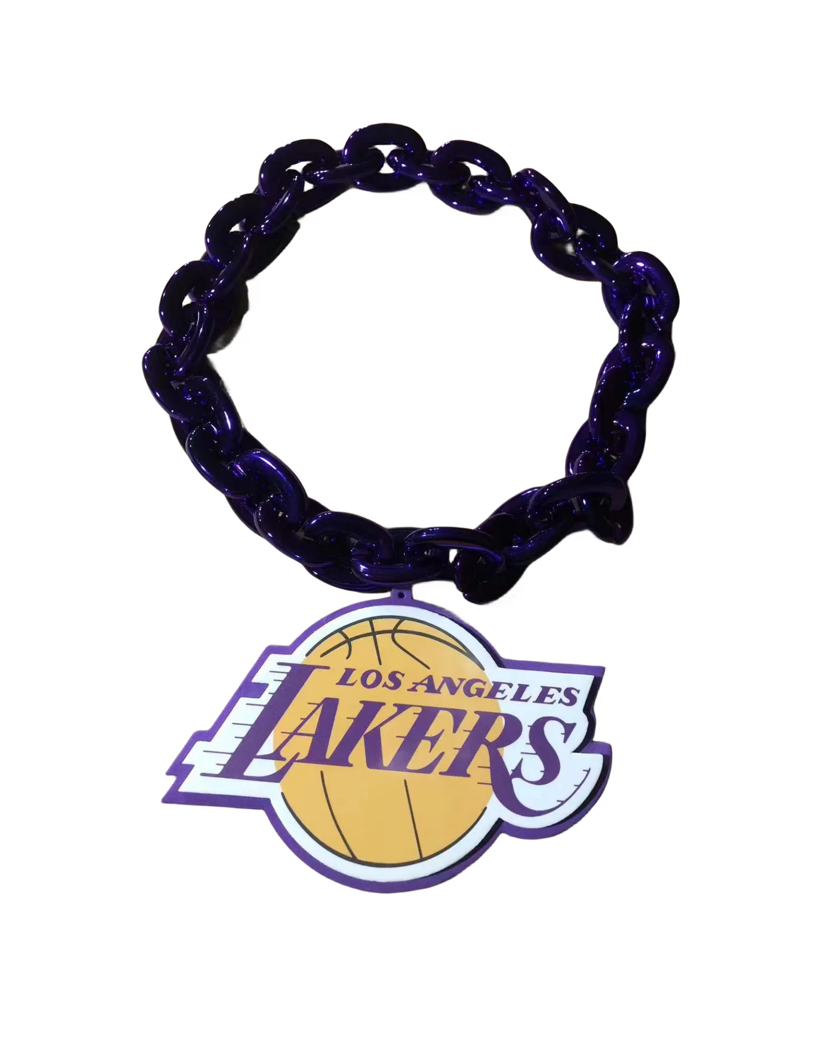 

Sell Lakers Championship Large Award Necklace Stacked 3D EVA Foam Big LOGO Fan Touchdown Chain for Sport Fans