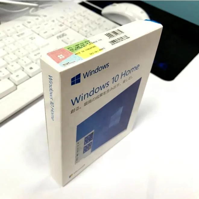 Korea English Japanese Russian Version key Retail Box Microsoft 64bits MS FPP Windows 10 pro Home