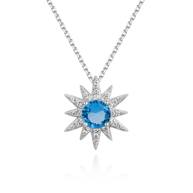 

thick cuban chain crystal rhinestone choker sun flower necklace