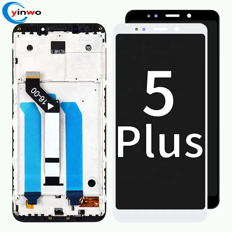 

100% Test Original LCD Display Touch Screen Digitizer Frame For Xiaomi Redmi 5 Plus LCD, Black