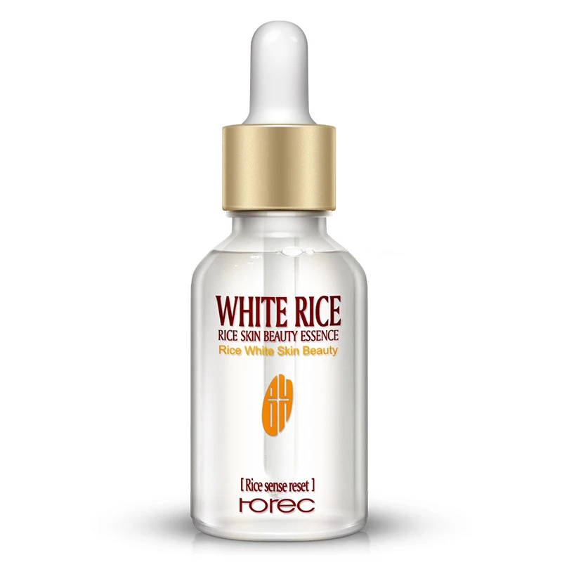 

ROREC OEM ODM rice water skin care whitening liquid bottle pure perfume vitamin c oil essence anti aging face serum