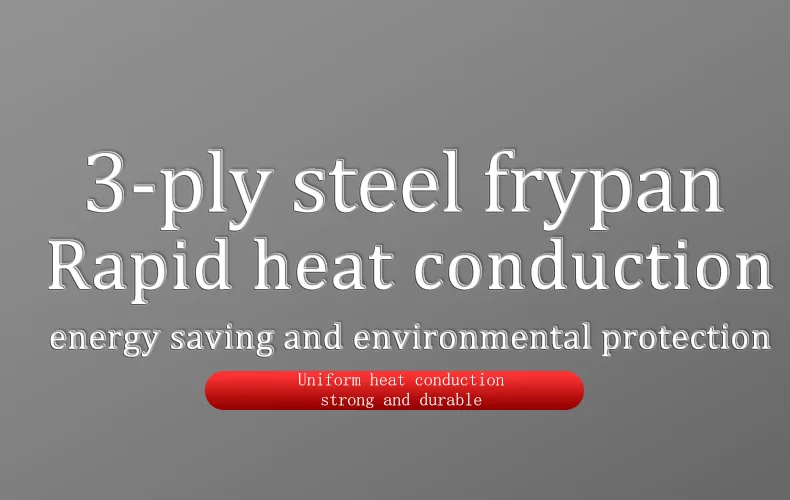 Factory Direct Stainless steel frying Pan Nonstick pan for Kitchen frypan