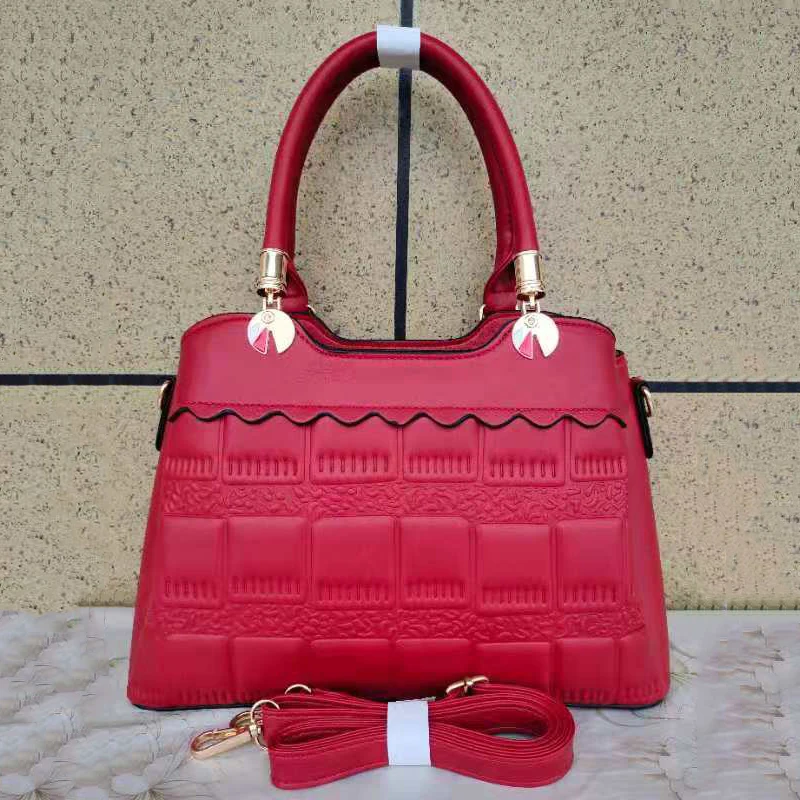 

DL204 22 Fashion casual bag High capacity leather handbags for women solid color ladies shoulder bag handbags, Black....