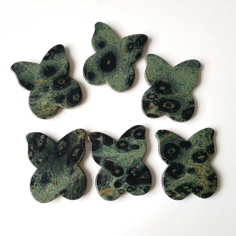 

Natural kambaba jasper crystal healing stone anti wrinkle butterfly gua sha face beauty equipment