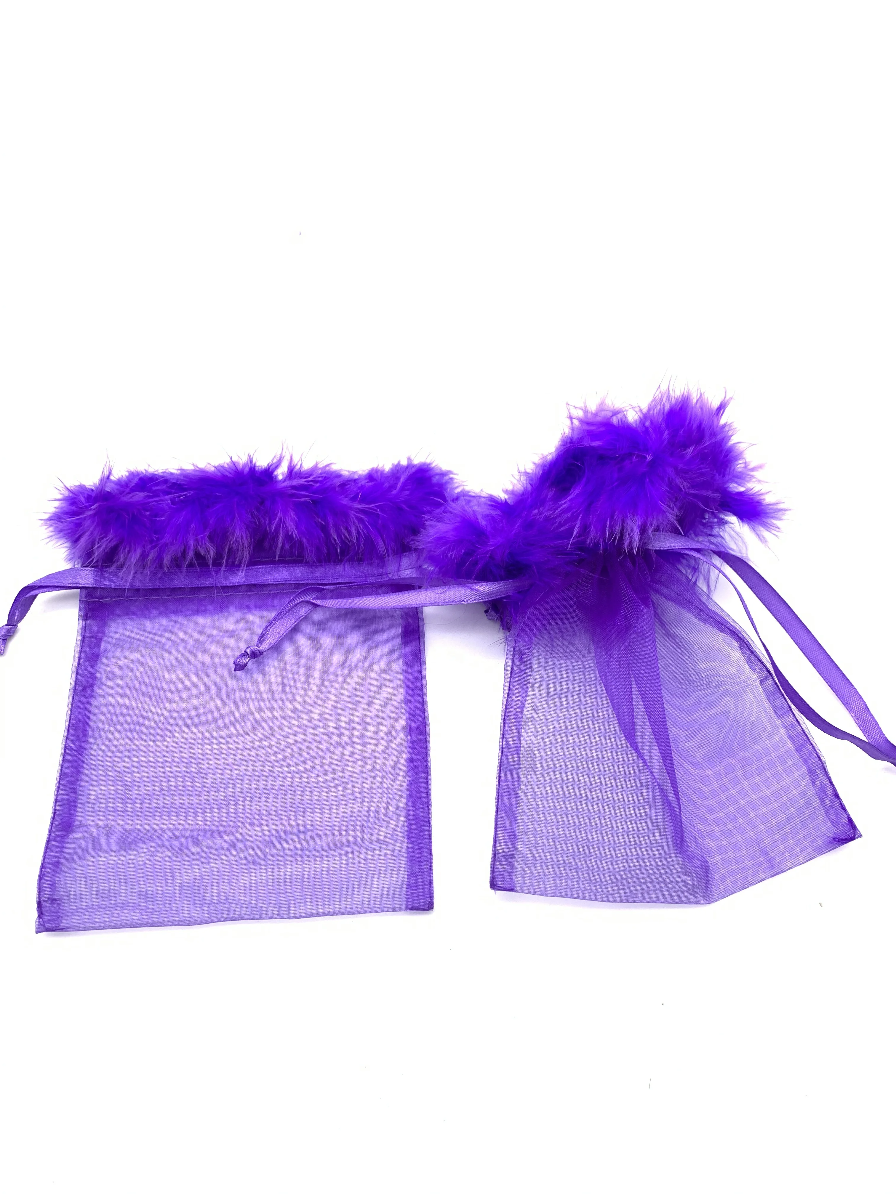 
Feather organza bags 