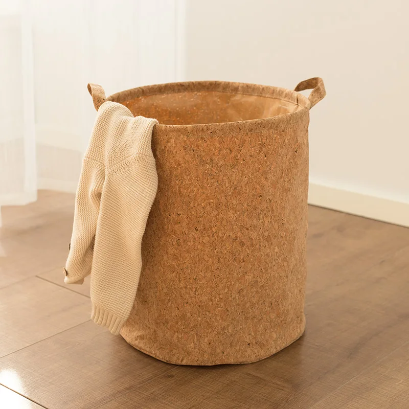 

Special Recycled Wood-Like Laundry Basket Waterproof Dirty Clothes Basket, Customized