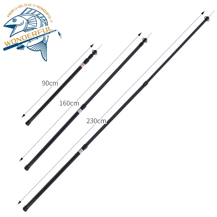 

Outdoor Portable 2.3m White Aluminium Alloy Sunshade Camping Tent Telescopic Support Rod