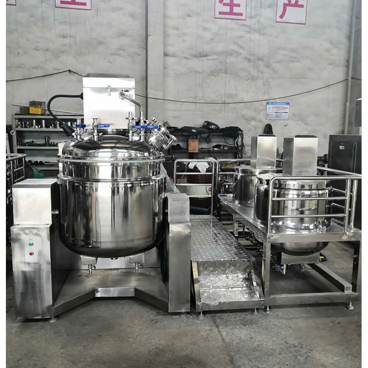 Automatic Cosmetic Shea Butter Heating Mixing Custard High Viscosity