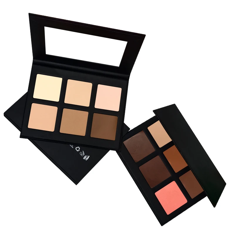 

Make your own brand contour makeup concealer palette 6 color contour kit for Cosmetic, 6 colors