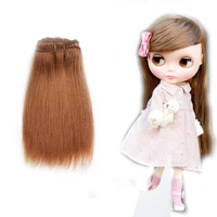 

High Quality Clothing Doll Wig For American Girl Doll Wig Angora Wefts Goat Hair Cloth Doll Mohair Hair Weaving