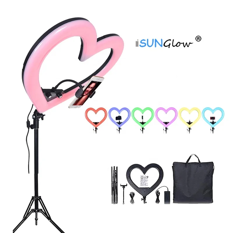 

Video Photography Live Broadcast Youtube Vlog Fill in Ring Light Beauty Makeup Ring Light with Tripod RGB LED Lamp Factory