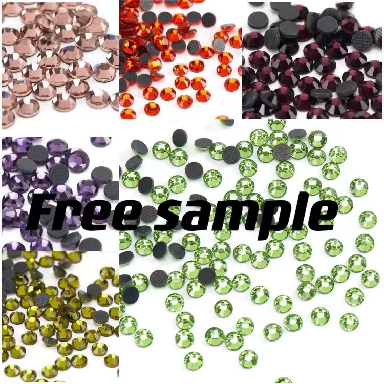 

LT. Emerald Crystal Stones Hot Fix Rhinestone For Decorative Objects