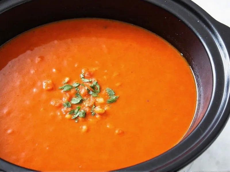 Perfect Crock Pot Tomato Soup: Easy Slow Cooker Recipe