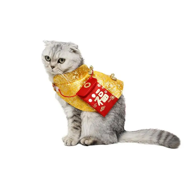 

Wholesale Cute Cat Summer Cute Cat Cotton Pet Clothes Pet Chinese New Year Cloak, Picture shows