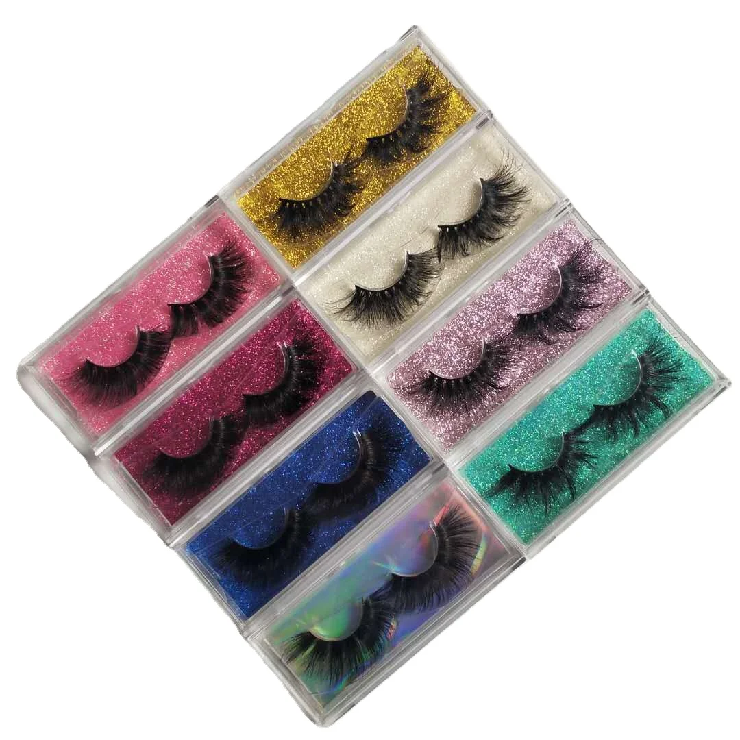 

Create Your Own Brand Fake Lashes Eyelash Vendor Customized Boxes Private Label Eyelashes Mink Lash, Black