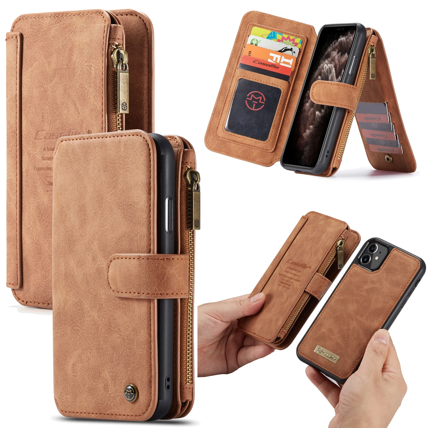 

Mobile Phone Case Custom Luxury Wallet Leather Mobile Cell Phone Case For Realme 5s