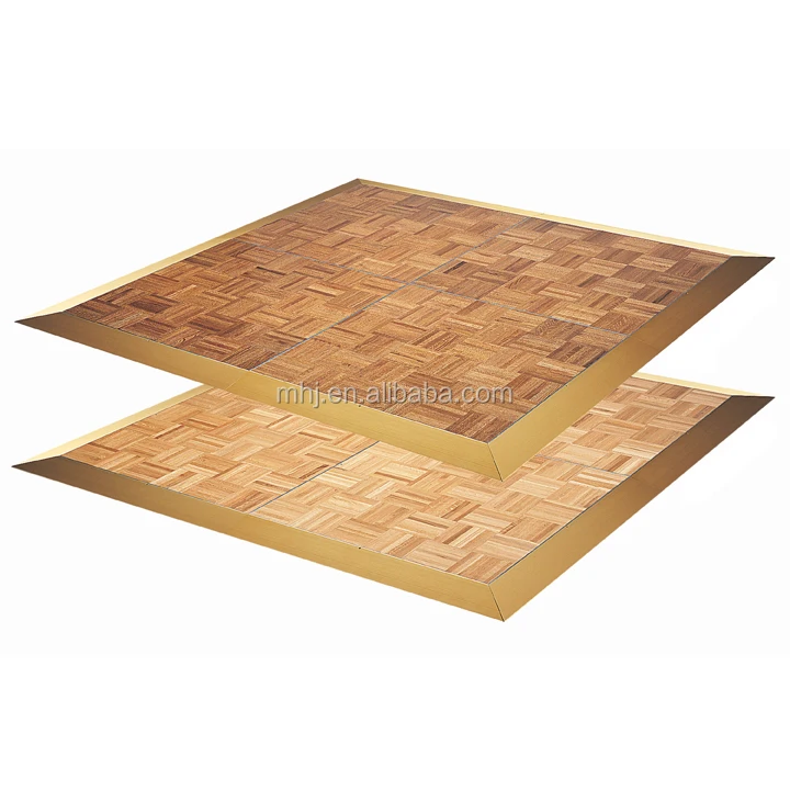 Customized High Gloss And Matte Parquetry Dance Floor Wooden Portable