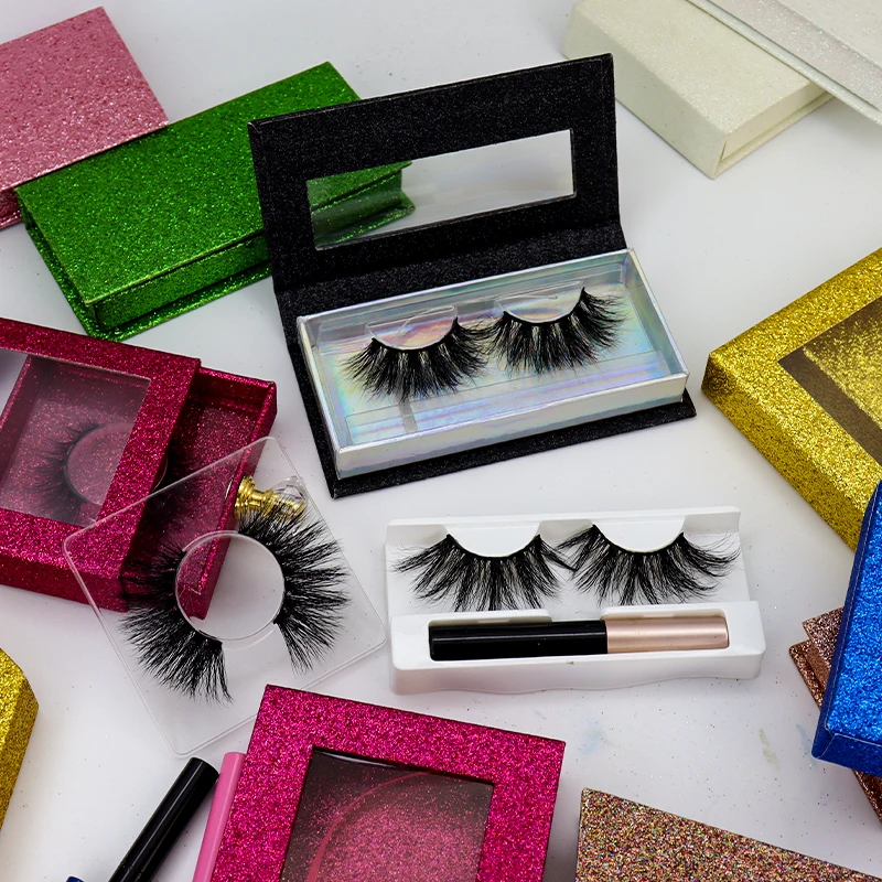 

2021 New High Quality Mink eyelashes design private label 3d 100% real Mink eyelashes