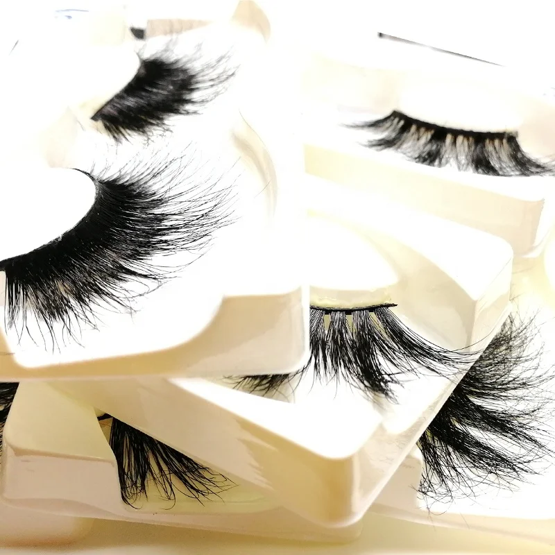 

Supplier Eyelashes For Extension Vendor Bulk Mink Eyelash 25mm 5d Mink Custom Packaging For Full Strip False Eye Lashes, Cruelty free eyelashes natural black