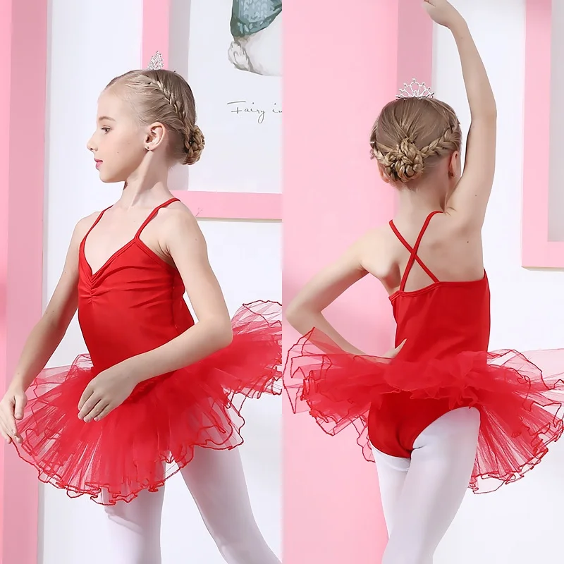 

Girls Leotard Dance Ballet Dress Skirt Tutu Ballet Dance Wear Girls Pink Tutu dance Dress