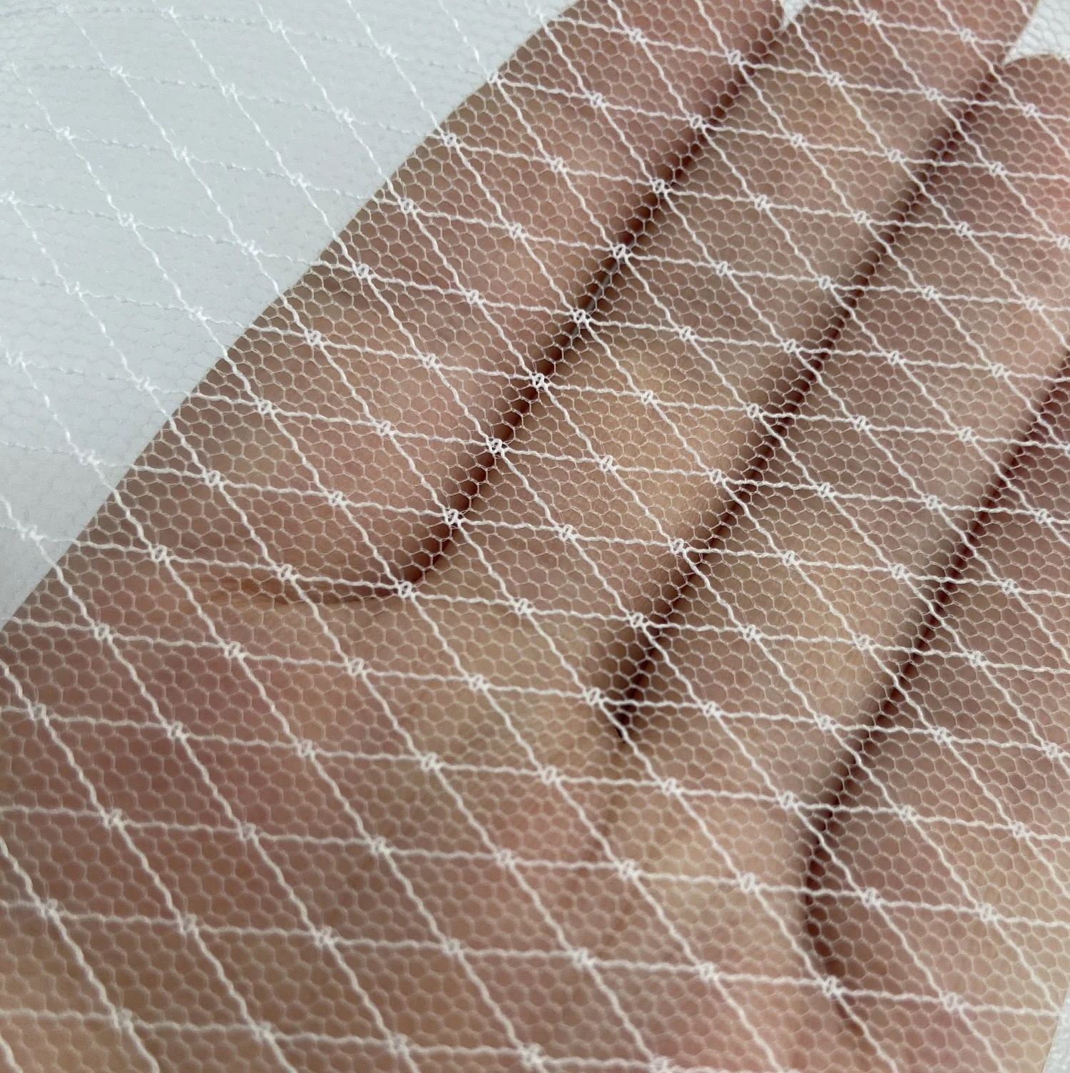 
CYG Fancy Dots Stripe Star Design Jacquard Mesh 100% Polyester Bridal Fabric 